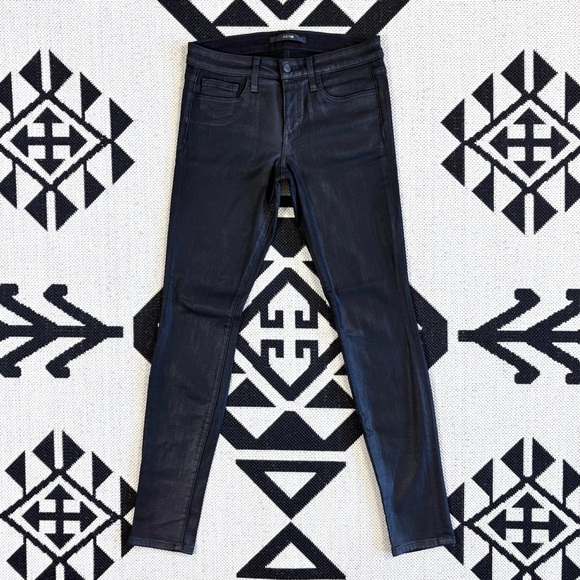 Joe's Jeans The Skinny Jeans in Coated Black Size 28 - Picture 7 of 15